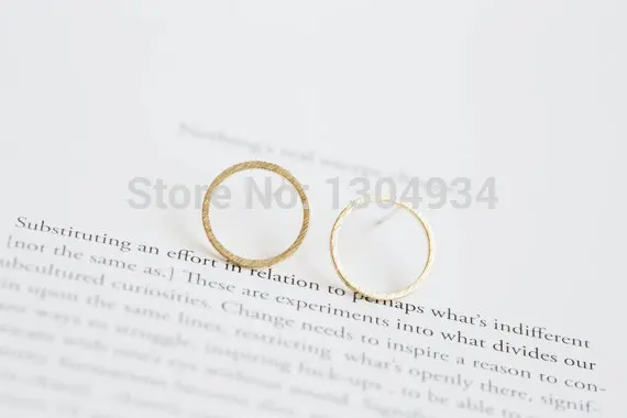 Женские круглые серьги-гвоздики Jisensp винтажные серьги геометрической формы в