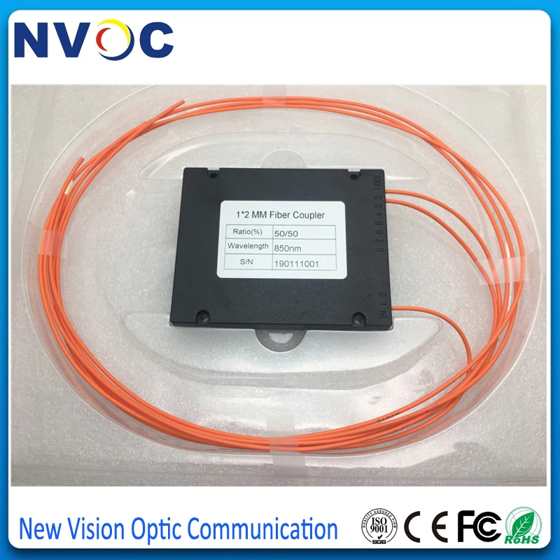 850/50/50 нм мм 850 коэффициент связи LC/UPC 1x2 FBT соединитель 1*2 50/125 2 0 многорежимный 1 м LC