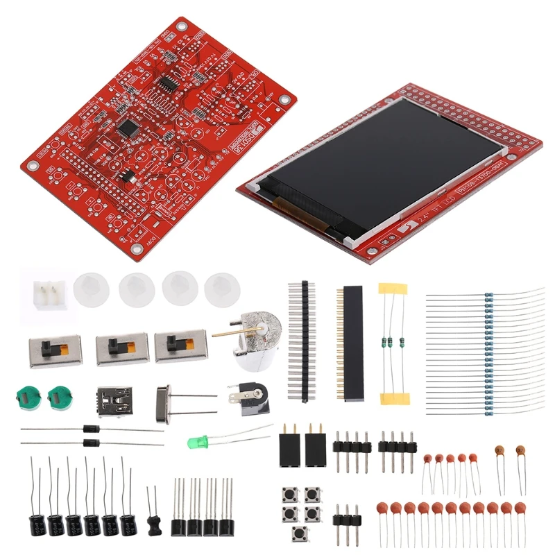 DIY DSO138 цифровой осциллограф 1Msps комплект с P6100 части зонда диагностический