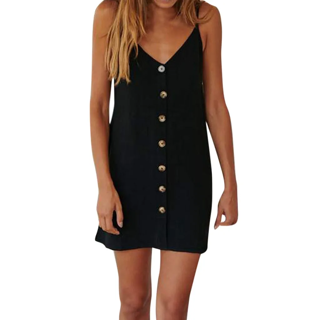 Платье SAGACE женское летнее из полиэстера на пуговицах | Женская одежда