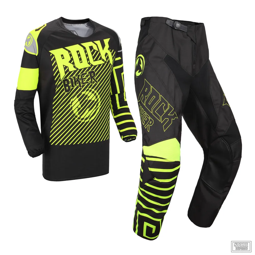 Комплект одежды для езды на мотоцикле ROCK BIKER трикотажная футболка и штаны