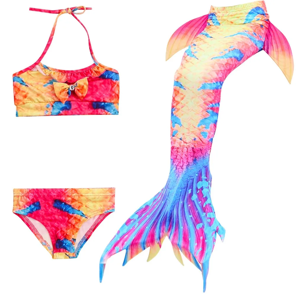 Детский плавательный Русалка Моноласты хвосты для купания плавник Маскарадного