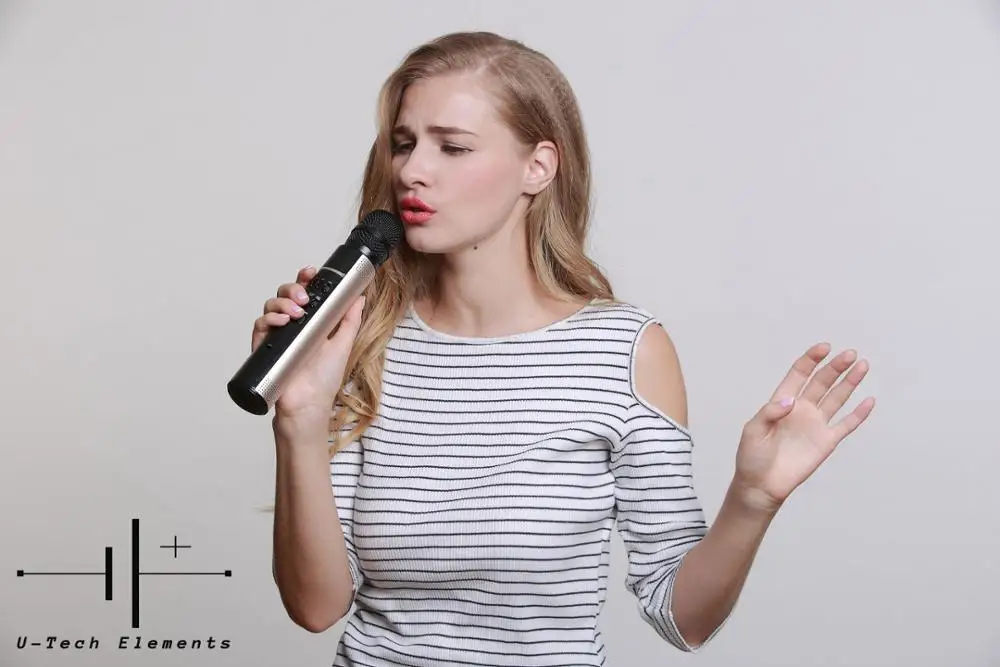 Караоке и динамик (2в1) Bluetooth микрофон Портативный многофункциональный может