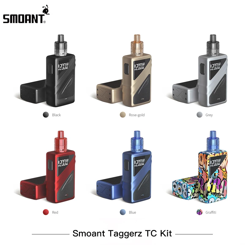 Оригинальные электронные сигареты Smoant Taggerz набор с двойной батареей 200 Вт боксмод