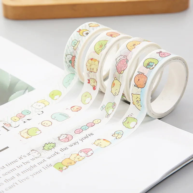 1 5 см Тонкая широкая Милая Сумико гураши васи клейкая лента DIY Скрапбукинг