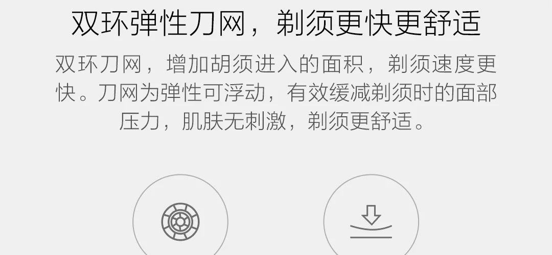 Оригинальная электрическая бритва Xiaomi, вращающаяся двойная головка для мытья всего тела, тип-c зарядка, бесшумный двигатель, двойная безопасная защита