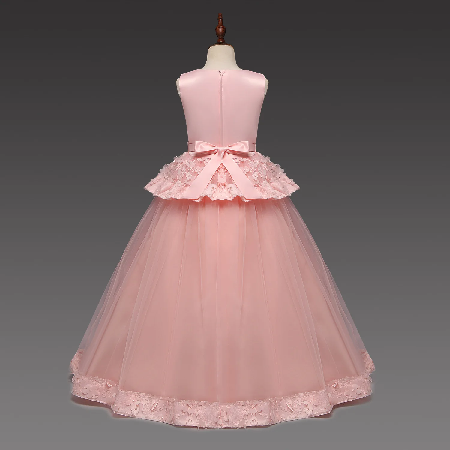 Kids Dresses For Girls Wedding Flower Girl Clothes Pageant Elegant Princess Embroidered Birthday Party Prom Gown Vestidos | Детская