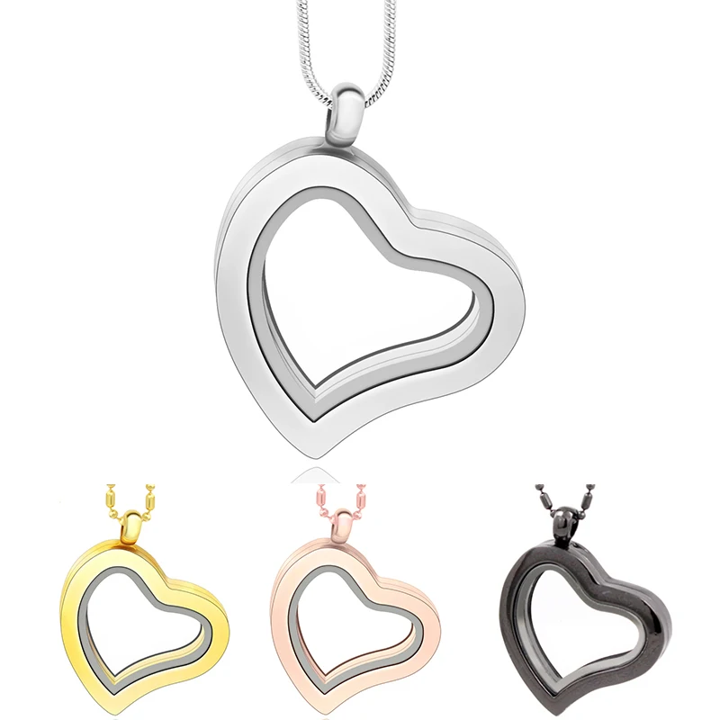 Diylocket оптовая продажа плавающая подвеска медальон в форме сердца с магнитным