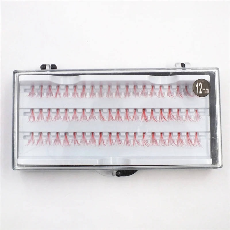 60 шт. накладные ресницы красного фиолетового синего цветов 0 07c 5P | Красота и