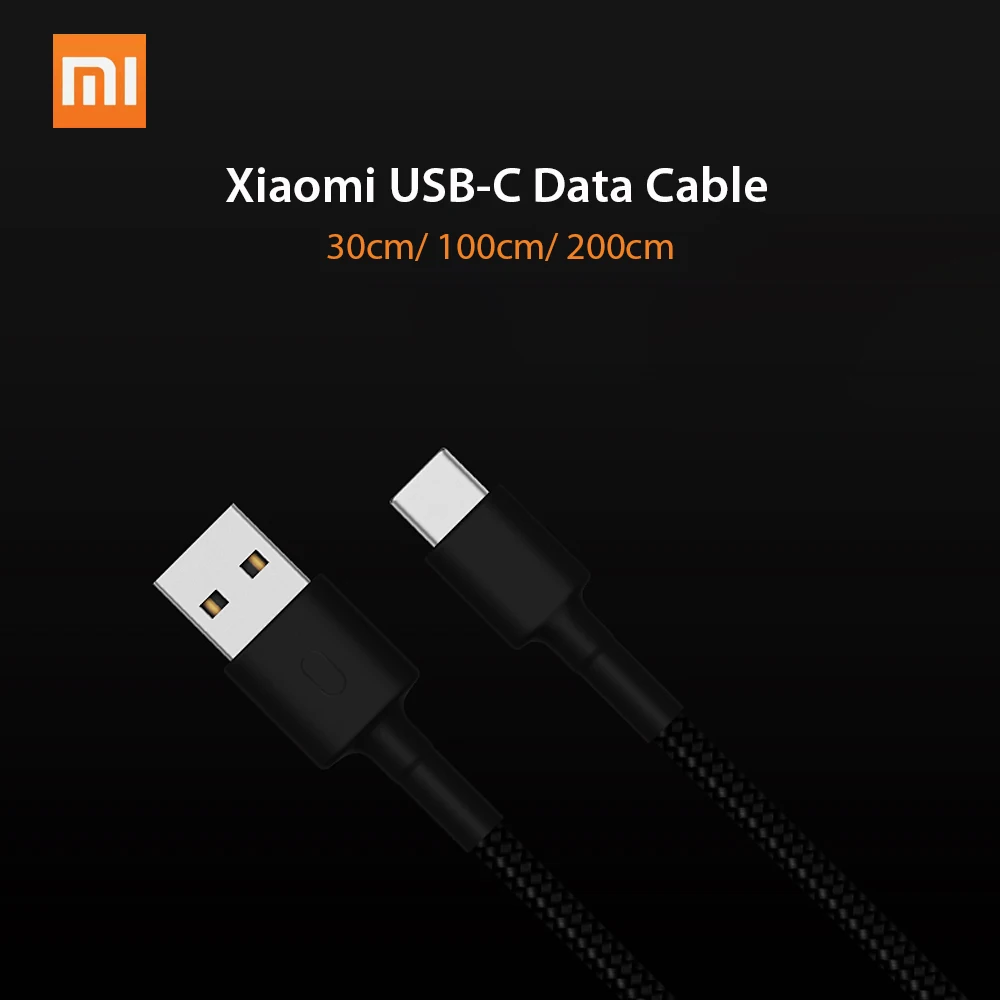 Xiaomi USB-C кабель для передачи данных TPE тканевый Плетеный type-C кабель для передачи данных Быстрая зарядка стабильный кабель для передачи данных зарядный кабель