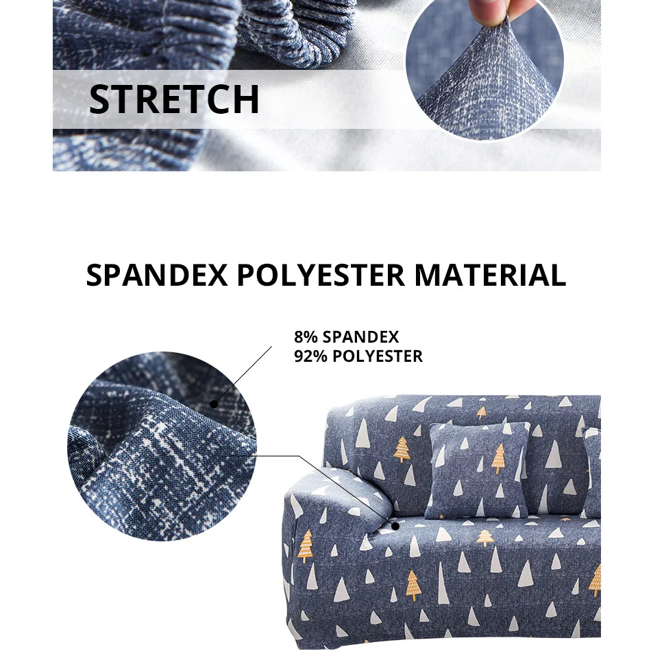 Coqueena™ современный чехлы на диван и кресла угловой диван универсальный натяжной, качественной надежной ткани