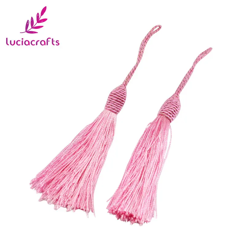 C2 Pink Lucia crafts 2 шт./Партия 15 см разные цвета Праздничная кисточка DIY сумка для одежды подвесные материалы аксессуары I0107 - Цвет: C2 Pink