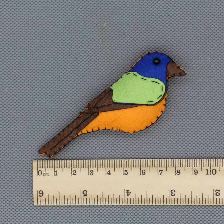 Новинка Лидер продаж детская хлопковая брошь с изображением милой птицы булавки