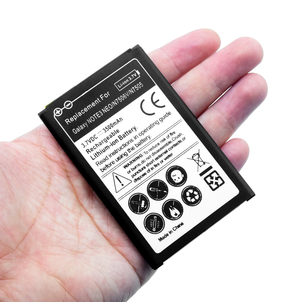 YCDC 3,7 V литий-ионный аккумулятор 3500mAh Сменный аккумулятор для SAMSUNG GALAXY Note 3 Mini Note 3 Neo SM-N750/N7502/N7505/N7506/N7507