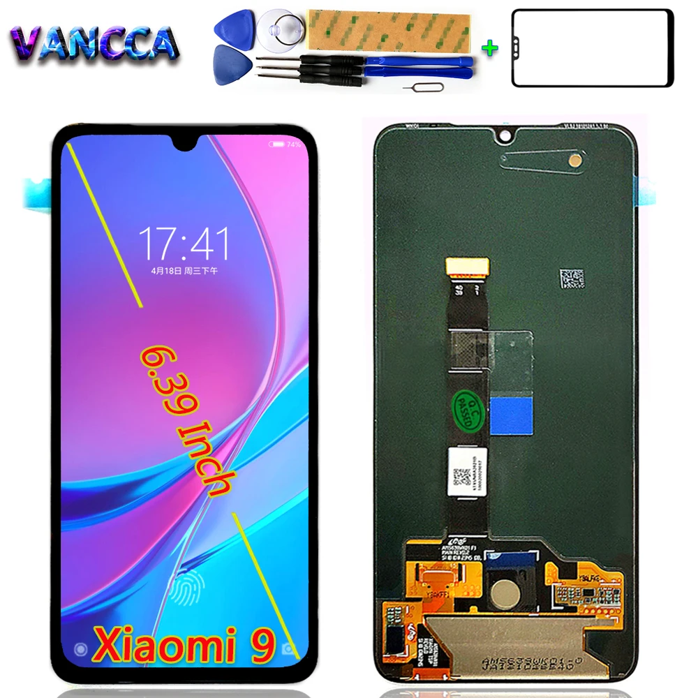 Vancca 6 39 дюймовый ЖК дисплей для Xiaomi Mi 9 сенсорный экран Mi9 1080*2340 дигитайзер сборка
