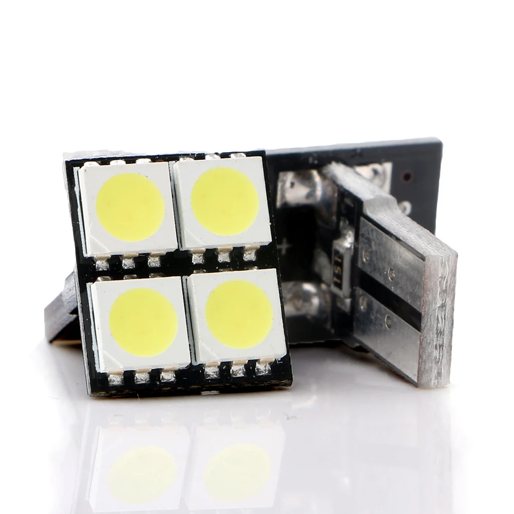 YM E Bright 4 шт. белые лампы T10 PCB 5050 SMD 194 168 W5W 12V DC для чтения шириной 48 лм Автомобильные