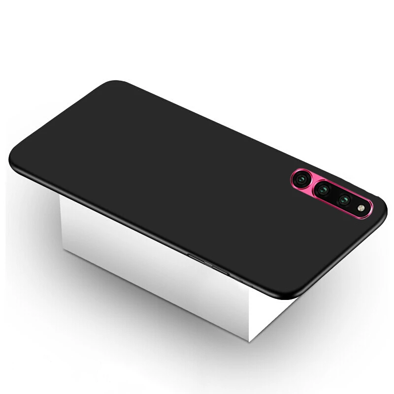 black Hard PC Case For Huawei P Smart Mate20 P20 Pro Lite Honor Magic2 10lite 8X MAX 8C 7A Pro 7C 9i Note10 Plastic Cover Case - Цвет: black