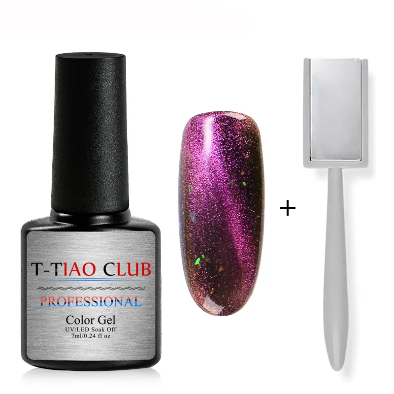 2pcs/set Cat Eye Gel Polish Magnet Stick Set Chameleon 3D Eyes UV Nail Soak Off Long Lasting Led Varnish | Красота и здоровье