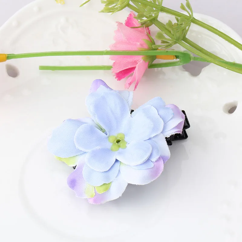 Милые заколки для волос девочек милый цветок шпильки аксессуары Детская