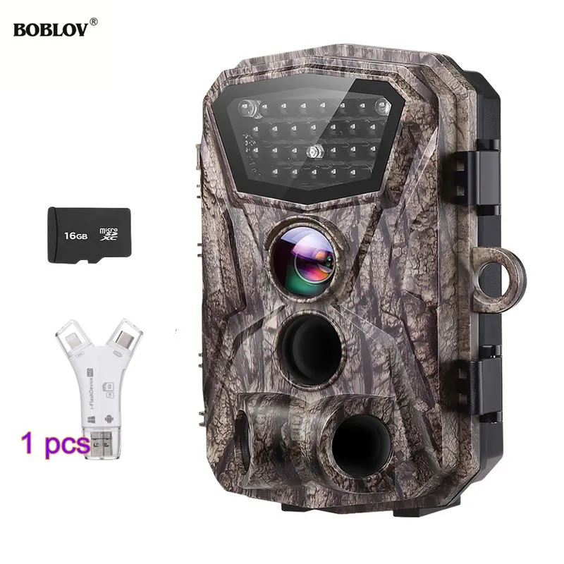 BOBLOV H883 18MP 1080P Hunting Trail Camera 24 Infrared LEDs 120 Degree PIR Lens Scouting Wildlife Night Vision Cameras - Цвет: Option 3