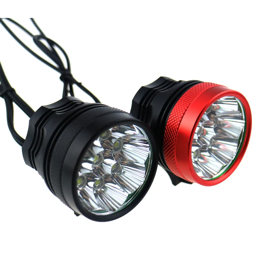 12000 люмен 8T6 велосипедная фара для велосипеда 8x Cree XM-L T6 Велоспорт Шлем фара+ 18650 Батарея упаковке с открытыми порами+ Зарядное устройство