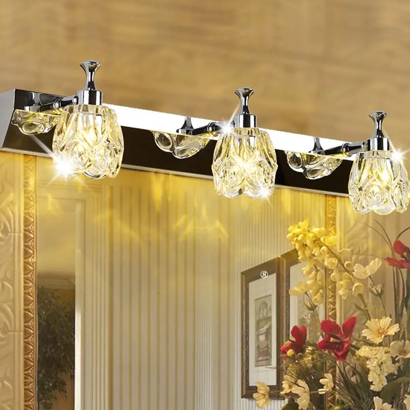 

modern minimalist LED 1/2/3 heads wall lamps Bathroom mirror bathroom make-up room stainless steel led mirror light Z12410