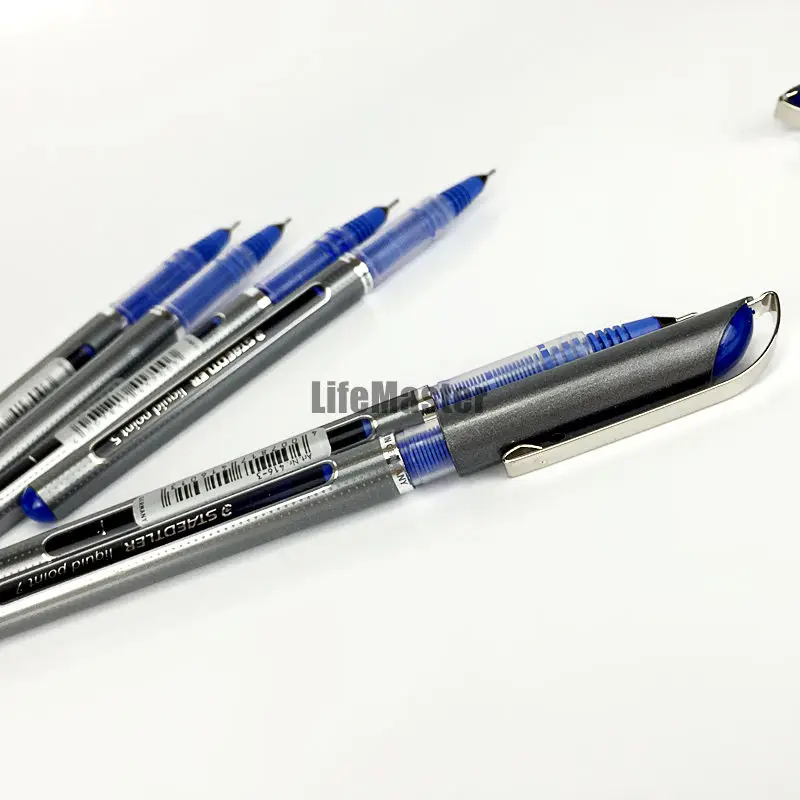 Гладкий супер хороший! Гелевая ручка Staedtler 0 5 мм синие жидкие чернила игла для