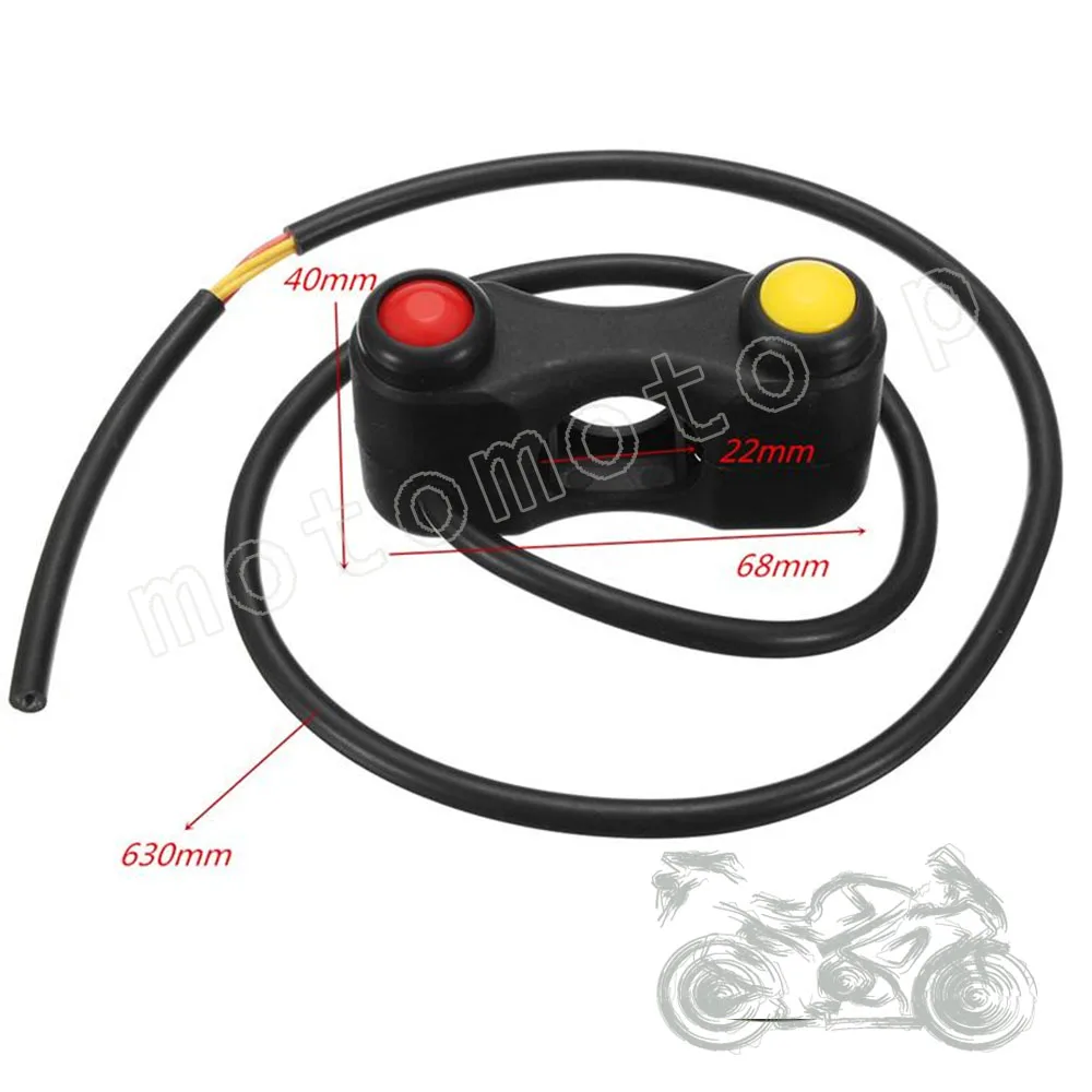 Новая 2/две кнопки переключатель мотоцикла/кнопка переключения для YAMAHA Xjr 1300 Ybr 125