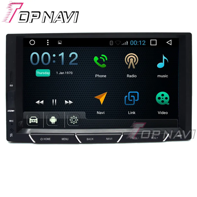 Автомобильный мультимедийный DVD плеер Topnavi 7 дюймов 800*480 четырехъядерный