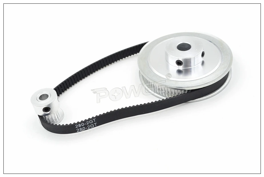 Комплект синхронного шкива POWGE 16T:80T 20T:60T 30T:60T 40T:85T 2GT 200/280mm GT2 редукция скорости