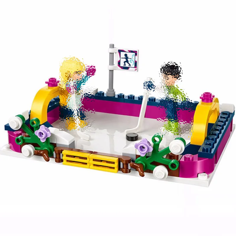 Фигурки Bela 10730 года 313 шт. фигурки для снежного курорта ледяной каток строительные