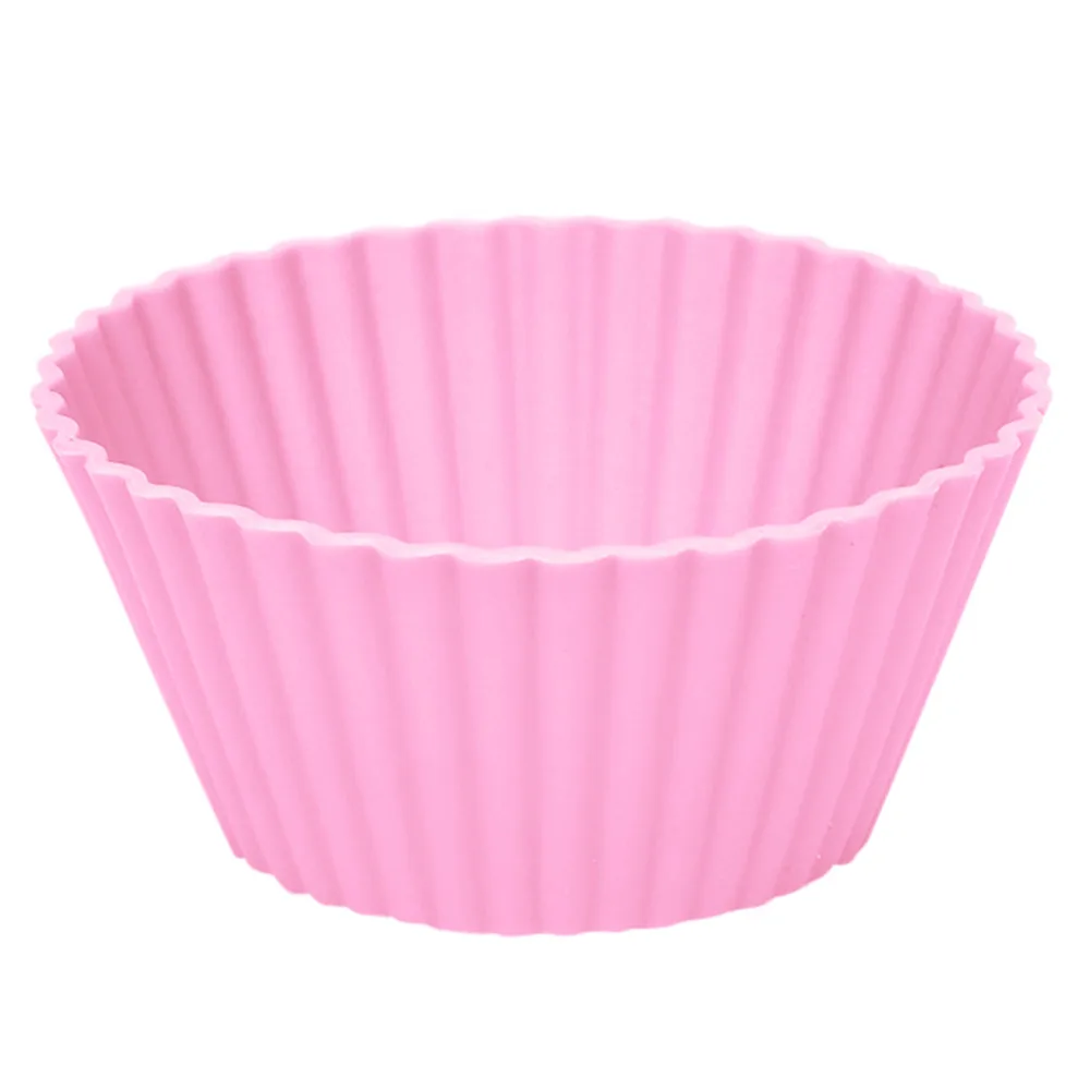 Силиконовые круглые чашки для торта кексы футляры выпечки форма десерт