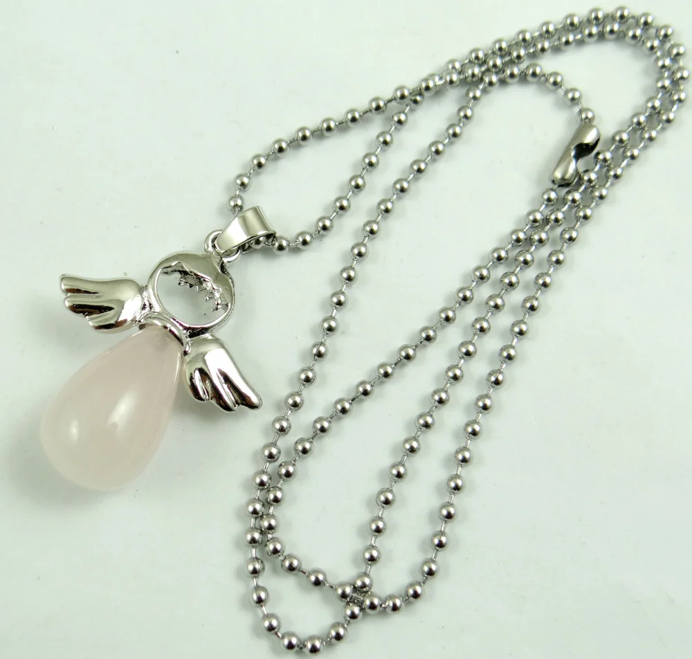 Ожерелье из натуральных искусственных Ляпис бирюзовые Крылья ангела волшебные