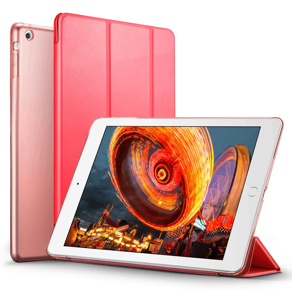 Чехол для iPad мини 1 2 3, ESR Tri-Fold Smart Cover Цвет Ultra Slim PU кожа Прозрачный чехол для iPad Mini 1 2 3