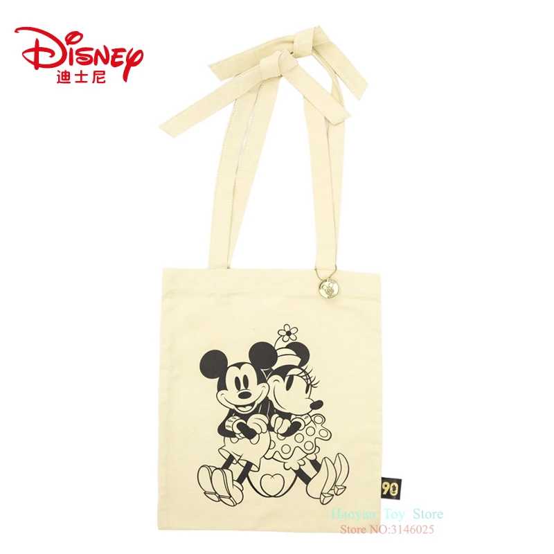 Подлинная disney 90th юбилейное издание Классический Микки многофункциональный простой холст женская сумка холст мода Мумия сумка для девочек