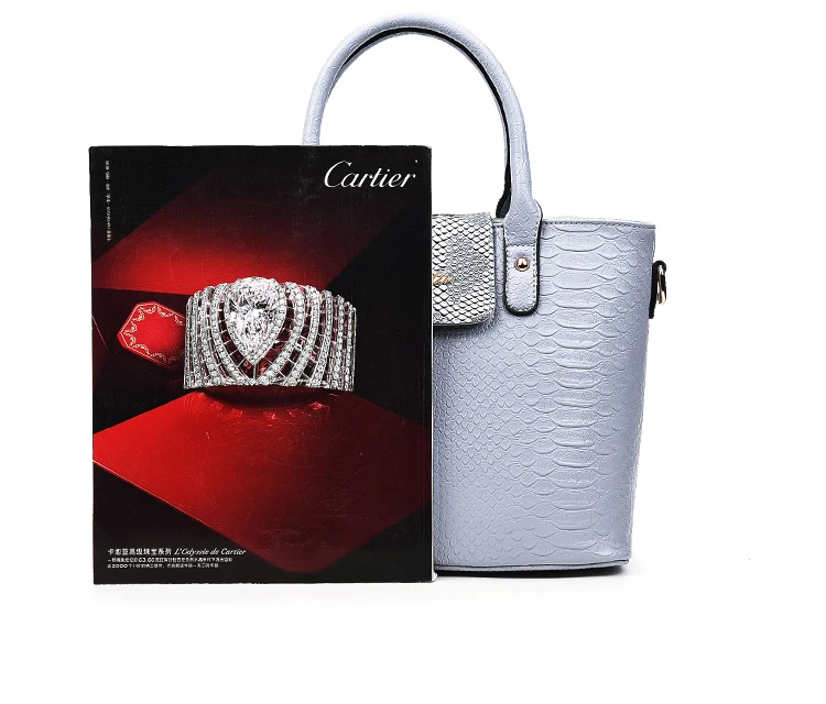 17 New Women Shoulder Bags serpentine Leather Handbags Fashion Female bag High Quality 6-Piece Set Designer Brand Bolsa Feminina