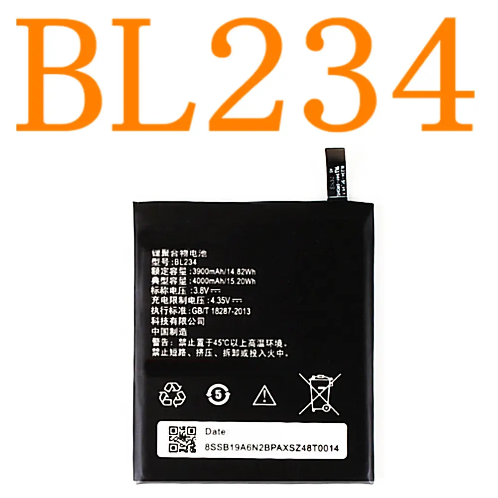 BL234 4000 мАч Высокое качество Замена аккумулятора батарея для Lenovo A5000 Vibe P1M P1MA40 P70 P70t T