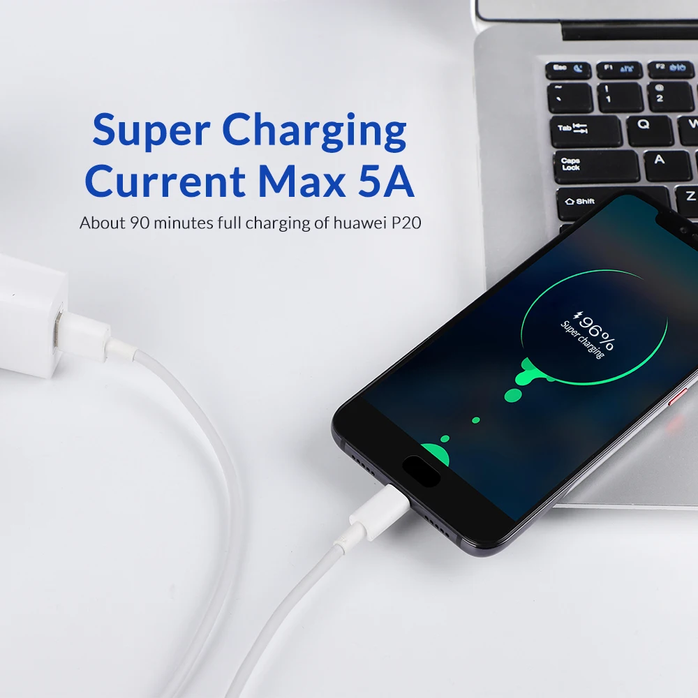 TOPK 5A USB C Quick Charge 3 0 type кабель для huawei mate 20 Pro P20 Lite P10 Plus Быстрая зарядка type-C передачи