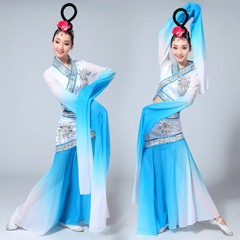 New Traditional Chinese Folk Dance costume The imperial stage performance wear ancient fairy costume Classical folk Dance Dress