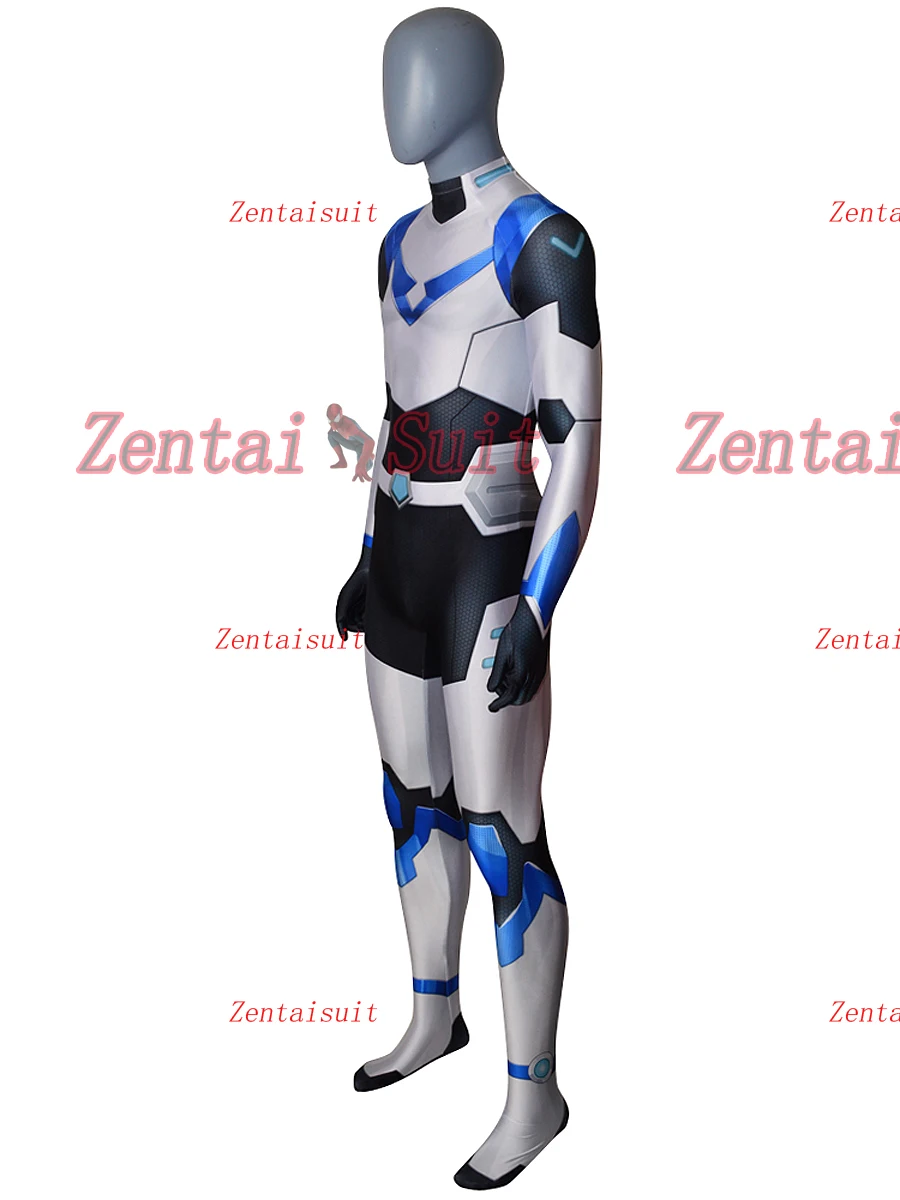 Shiro Voltron костюм Паладин Броня 3D принт спандекс Хэллоуин косплей зентай костюмы