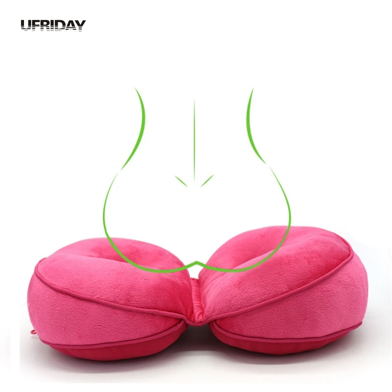 UFRIDAY 3D многофункциональная подушка для сидения с эффектом памяти Coussin Подушка плюшевая подушка для бедер два лепестка двойное отверстие подушки для сидения Cojine