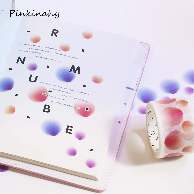 Градиентная Геометрическая красочная лента washi Набор сделай сам Украшение