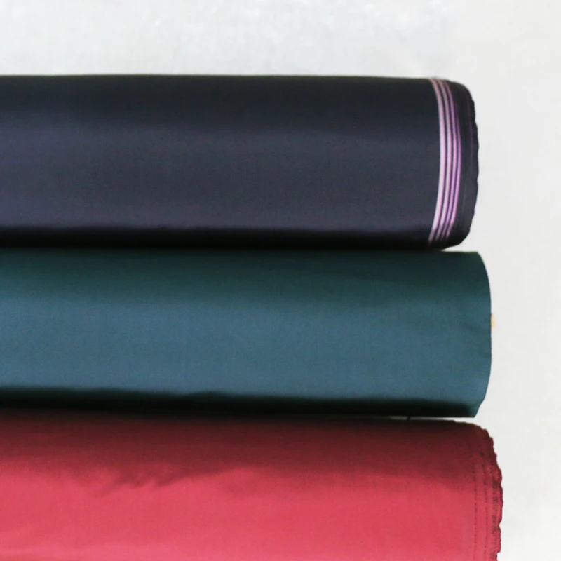 Black Green Burgundy Quality Yarn Dyed Evening Gown Material Silk Taffeta | Дом и сад