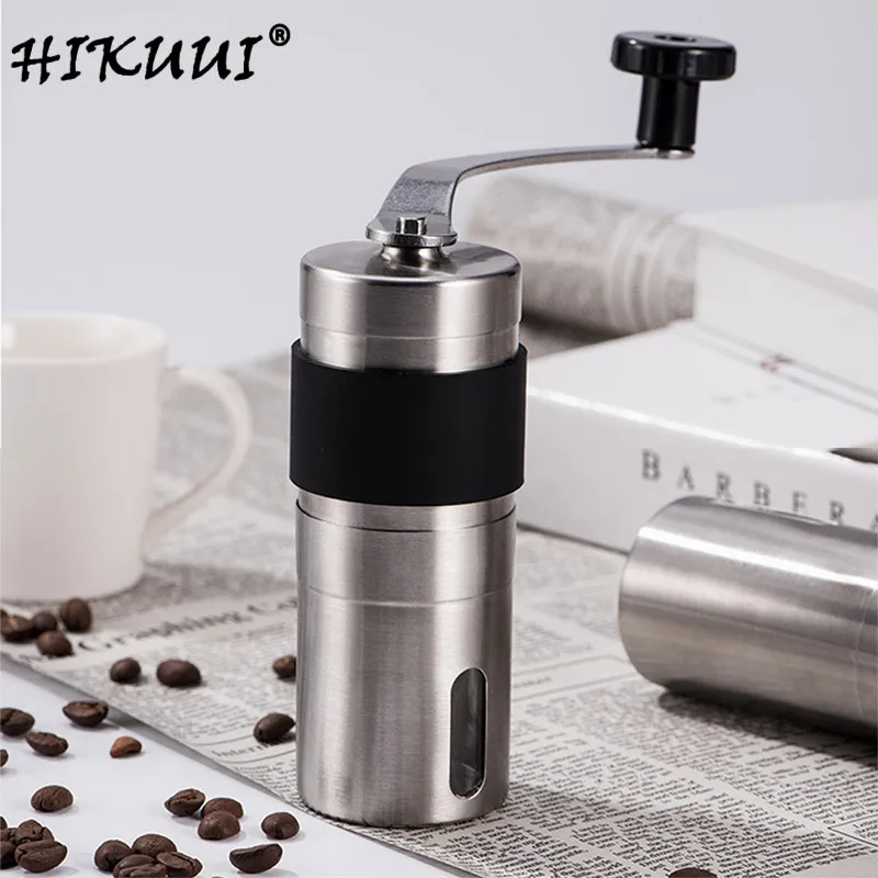 HIKUUI Coffee Grinder Manual Washable Ceramic Core Stainless Steel Handle Food Bean Nuts Kitchen tools 30g | Дом и сад