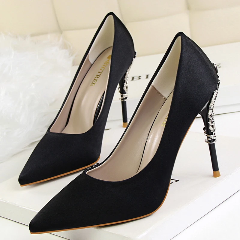 LAKESHI Women Pumps Summer Heel Shoes Sexy High Heels Thin Party Fashion Wedding 10cm|wedding shoes|heel women shoesshoes ladies |