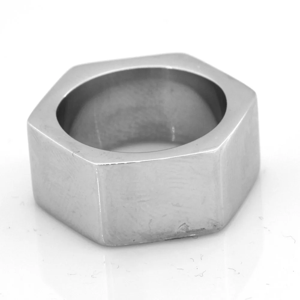 Fanssteel ювелирные изделия из нержавеющей стали гравируемый простой шестигранный