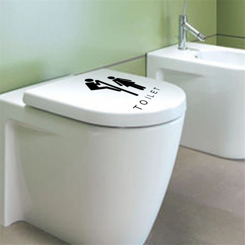 2017 хит продаж украшение для дома Новые Настенные Стикеры унитаза виниловые