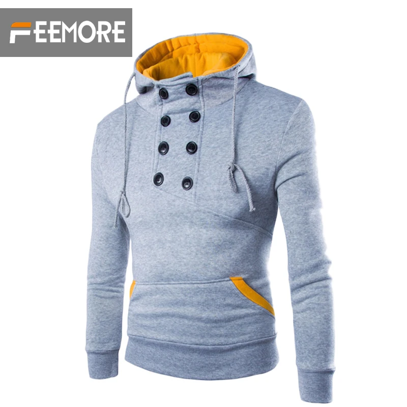 2016 мужчин пальто весна осень мужские толстовки мода куртка высокий воротник