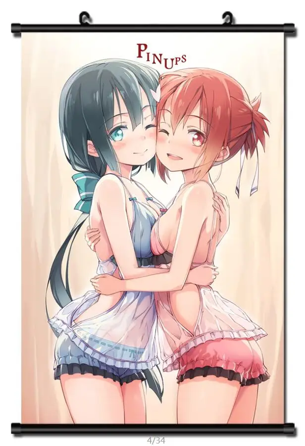 Японское аниме Yuuki Yuuna wa Yuusha de Aru Yuki sexy girl Yuna is a Hero домашний Декор настенный свиток