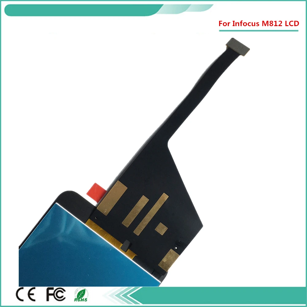 original Quality For Infocus M812 LCD Display Screen And Touch Assembly Replacement Part Black Color with 3m tape |